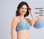 FULL COVERAGE SOLID NON-WIRED NON PADDED DAILY WEAR BRA (PACK OF 3) (BLUE, GREEN AND PINK) - Image 3