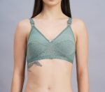 Solid Non-Wired Non Padded Daily Wear Bra (Pack of 3) (Blue, Green & Pink) - Image 4